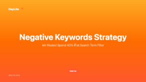 Negative Keywords Strategy — ลด Wasted Spend 40% ด้วย Search Term Filter